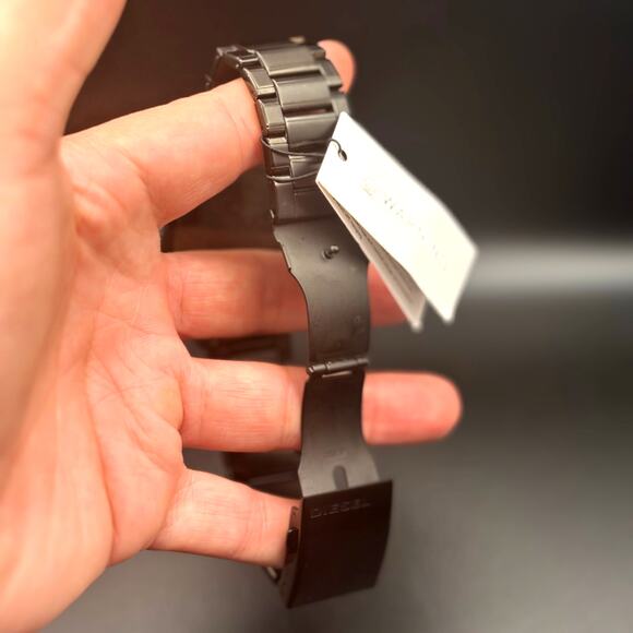 Diesel DZ-1844 Rasp Mens Ion Plated Stainless Steel Blue Dial Quartz Watch NIB - Picture 16 of 17